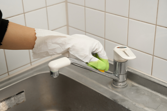 ゆず皮で水垢掃除