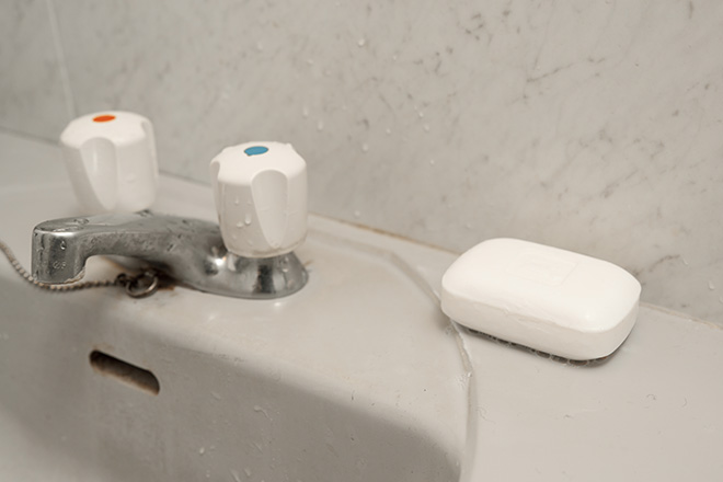 固形石けんのぬめり防止