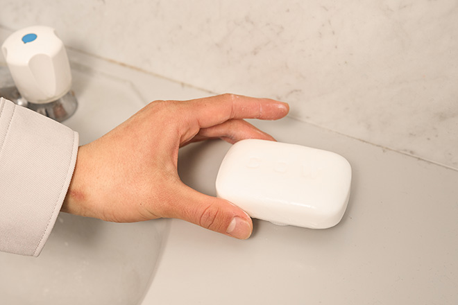 固形石けんのぬめり防止